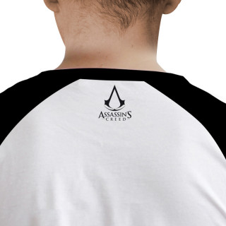 ASSASSIN'S CREED - Tshirt "Crest" man SS white & black - premium (M) - Abystyle Ajándéktárgyak