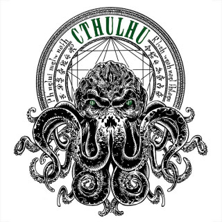 CTHULHU - Tshirt - Cthulhu - man SS white - new fit (M-es méret) - Abystyle Ajándéktárgyak