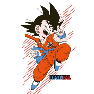 DRAGON BALL - Tshirt - Póló "DB/ Goku young" man SS white - New fit (XL-es méret) - Abystyle Ajándéktárgyak