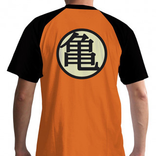 DRAGON BALL - Tshirt - Póló  "Kame Symbol" man SS orange - premium (L-es méret) - Abystyle Ajándéktárgyak