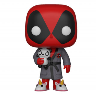 Funko Pop! Bobble: Marvel: Deadpool Playtime: Deadpool in Robe #327 Vinyl Figura Ajándéktárgyak