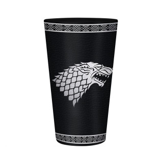 GAME OF THRONES - Large Glass - 500 ml - Targaryen - Foil - Pohár - Abystyle Ajándéktárgyak