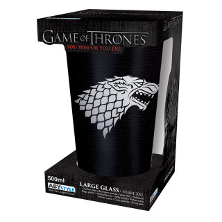 GAME OF THRONES - Large Glass - 500 ml - Targaryen - Foil - Pohár - Abystyle Ajándéktárgyak