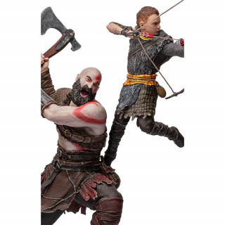 Iron Studios - Kratos and Atreus BDSArt Scale 1/10 - God of War Szobor Ajándéktárgyak