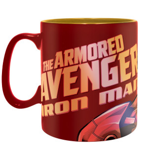 MARVEL - Fóliázott bögre - Iron Man "The Armored Avenger" (460 ml) - Abystyle Ajándéktárgyak