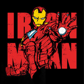 MARVEL - Tshirt - Póló "Iron Man Graphic" man SS black - new fit (S-es méret) - Abystyle Ajándéktárgyak