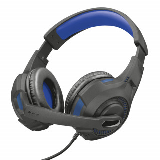 Trust GXT 307B Ravu Gaming Headset for PS4 Fejpánt Fekete, Kék 3,5 mm-es csatlakozó PC