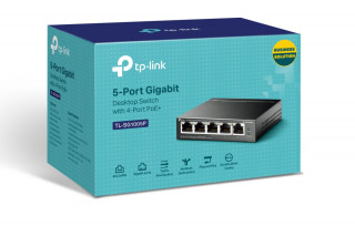 TP-Link TL-SG1005P 5-Port Gigabit Desktop Switch with  4-Port PoE+  PC