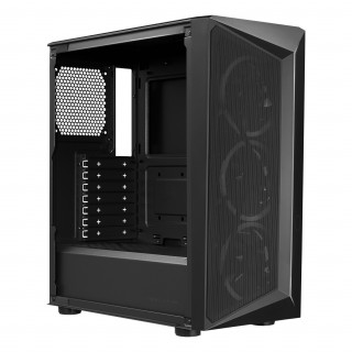 COOLER MASTER Ház Midi ATX CMP 510 ARGB, Tápegység nélkül, Üvegfalú, Fekete PC