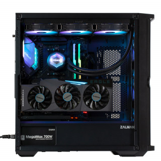 ZALMAN Ház Midi ATX Z10 DUO Tápegység nélkül, Fekete RGB PC