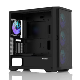 ZALMAN Ház Midi ATX Z10 DUO Tápegység nélkül, Fekete RGB PC