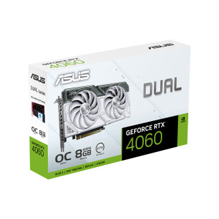 ASUS Dual GeForce RTX 4060 White OC Edition 8GB GDDR6 (DUAL-RTX4060-O8G-WHITE) PC