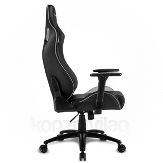 GSZEK Sharkoon Gamer szék - Elbrus 2 Black/Grey (állítható magasság; állítható kartámasz; műbőr; acél talp; 150k... PC