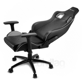 GSZEK Sharkoon Gamer szék - Elbrus 2 Black/Grey (állítható magasság; állítható kartámasz; műbőr; acél talp; 150k... PC