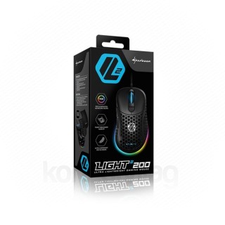 Sharkoon Light2 200 USB optikai gaming egér fekete PC