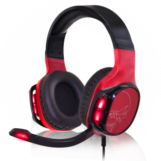 Spirit of Gamer Fejhallgató - ELITE-H60 Red (MultiPlatform, 2.0, mikrofon, Jack, hangerőszabályzó, nagy-párnás, piros) PC