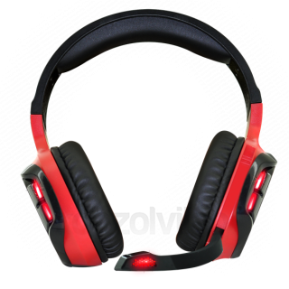 Spirit of Gamer Fejhallgató - ELITE-H60 Red (MultiPlatform, 2.0, mikrofon, Jack, hangerőszabályzó, nagy-párnás, piros) PC