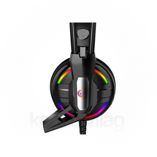 Rampage Fejhallgató - RM-K22 CHIEF-X RGB (7.1, mikrofon, USB, hangerőszabályzó, nagy-párnás, 2m kábel, fekete) PC