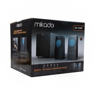 Rampage Mikado Hangszóró 2.1 - MD-318BT (2.1; 25W RMS; hangerőszabályzó; USB, FM, Bluetooth, Fekete) PC