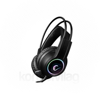 Rampage Fejhallgató - RM-K15 X-MASTER RGB (7.1; PC/PS4/XBOX, mikrofon, USB, hangerőszabályzó, nagy-párnás, fekete) PC