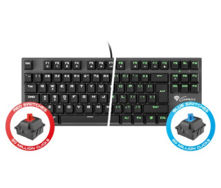 Keyboard GENESIS THOR 300 TKL GAMING Green Backlight USB, US layout PC