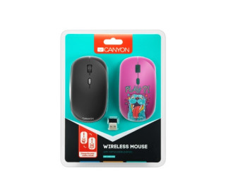 Canyon CND-CMSW400PL Wireless Mouse With Removable Cover Playing Dog PC