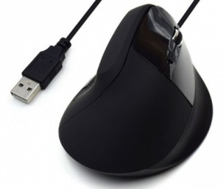 Ewent EW3157 Vertical Ergonomic mouse Black PC