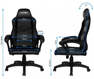 Nitro Concepts C100 Gaming Chair Black PC