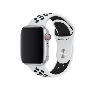 Apple Watch 38/40mm Nike sportszíj, platinaszín-fekete Több platform