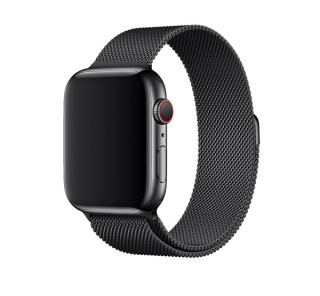 Apple Watch 42/44mm Rozsdamentes acél milánói szíj, asztrofekete Több platform