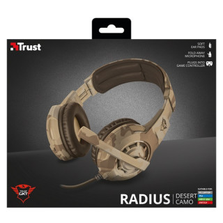 Trust GXT 310D Radius Gaming Headset Desert Camo PC