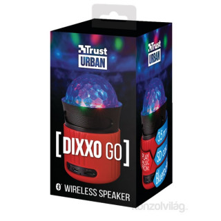 Trust Urban Dixxo Go vezeték nélküli Bluetooth piros hangszóró PC