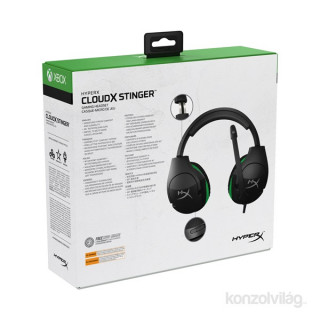 HyperX CloudX Stinger (Xbox Licensed) Fekete 3,5 Jack gamer headset HX-HSCSX-BK/WW Több platform