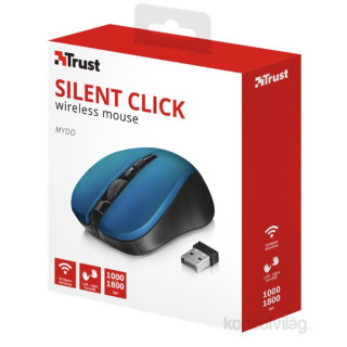 Trust Mydo Silent Click Wireless mouse Black/Blue PC