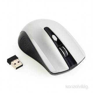 Gembird Wireless optical mouse MUSW-4B-04-BS, 1600 DPI, nano USB, black/silver PC