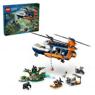 LEGO City: Dzsungelkutató helikopter a bázison (60437) Játék