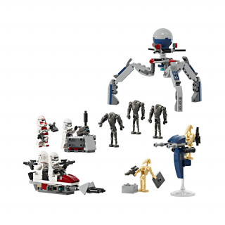 LEGO Star Wars Klónkatona és harci droid harci csomag (75372) Játék