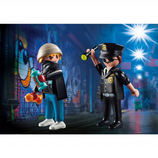 Playmobil DuoPack Rendőr és graffitis (70822) Játék