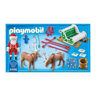 Playmobil - Rénszarvasszánon érkezik Télapó (9496) Játék