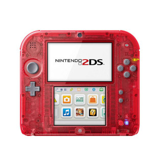 Nintendo 2DS (Transparent, red) 3DS