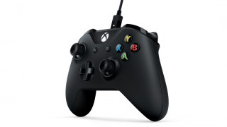 Xbox One Wireless Controller (Black) + Cable for Windows (4N6-00002) Több platform