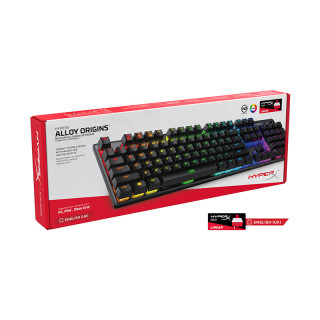 HyperX Alloy Origins - Mechanikus Gaming billentyűzet - HX Red (UK) (4P4F6AU#ABU) PC