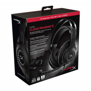 Kingston HyperX Cloud Revolver S Gaming Headset (Gun Metal) HX-HSCRS-GM-EM Több platform