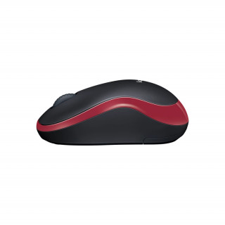 MOUSEW Logitech M185 Optical [Vez.nélküli] - Piros PC