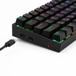 Redragon Deimos vezeték nélküli blue switch RGB billentyűzet - Fekete (K599-KRS_BLUE_HU) PC