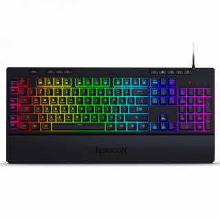 Redragon Shiva RGB Membrane Gaming billentyűzet - fekete (K512RGB_HU) PC