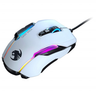 Roccat Kone Aimo, 16K DPI Gaming Egér, Fehér PC