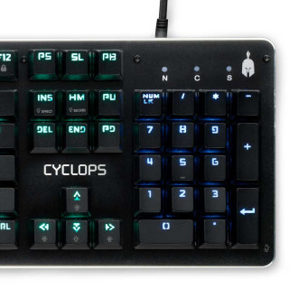 Spartan Gear - Cyclops Wired Mechanical Gaming Keyboard PC