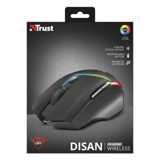 Trust GXT 161 Disan fekete wless gamer egér PC