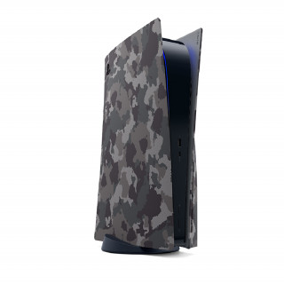 PlayStation 5 Standard Cover Grey Camouflage PS5